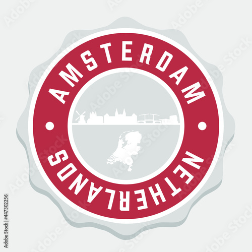 Photography Amsterdam, Netherlands Badge City Vector Seal