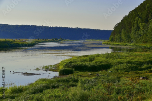 Panorama of the Sylva river near the Plakun waterfall © FMVideo