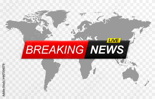 Breaking news background banner. Breaking news, live broadcast, news screensaver.