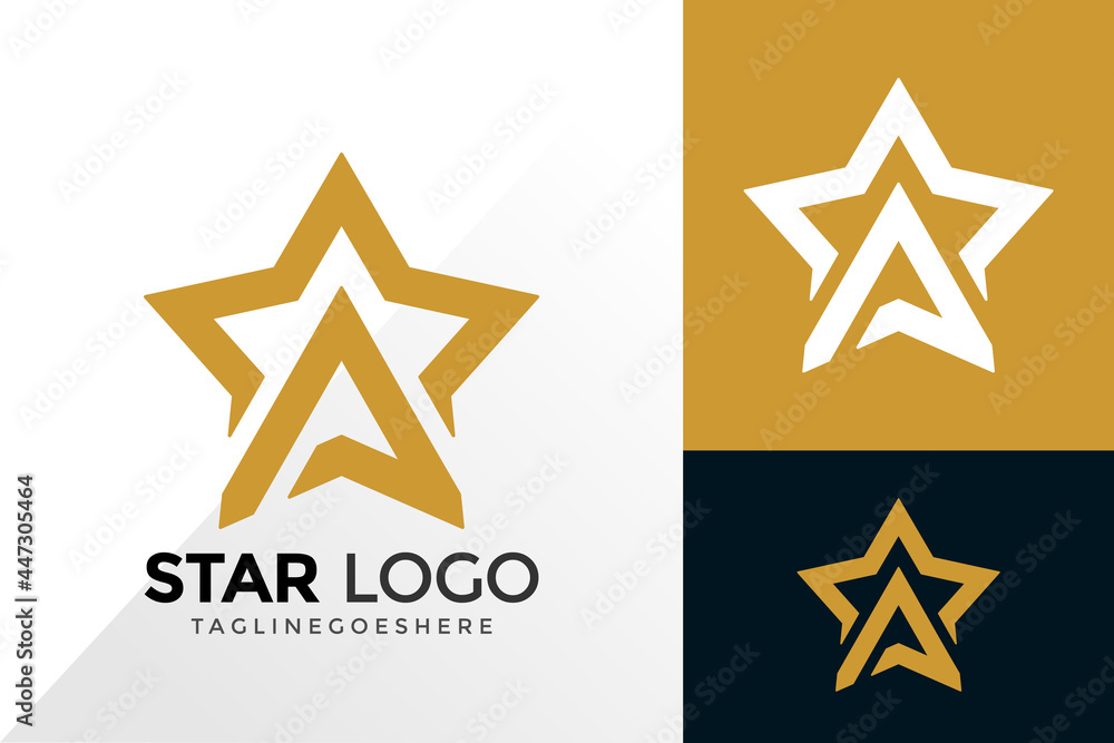 Letter A Star Logo Design, Brand Identity Logos Designs Vector Illustration Template Letter A Star Logo Design, Brand Identity Logos Designs Vector Illustration Template