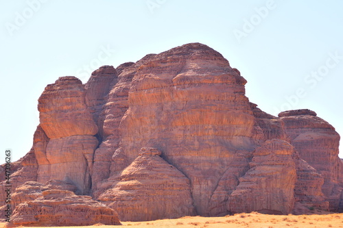 Amazing perta mountain view in Al Ula in Saudi Arabia