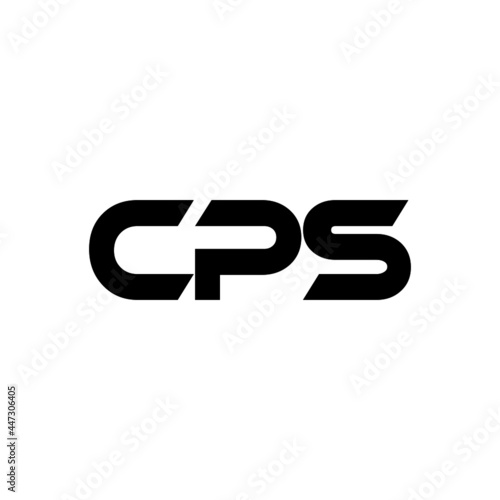CPS letter logo design with white background in illustrator, vector logo modern alphabet font overlap style. calligraphy designs for logo, Poster, Invitation, ETC. photo