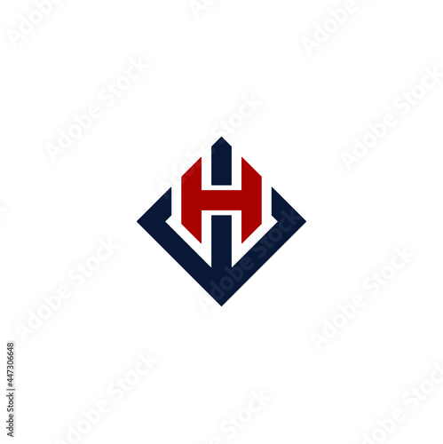 Free Download WH or HW monogram logo design - GFXLoad