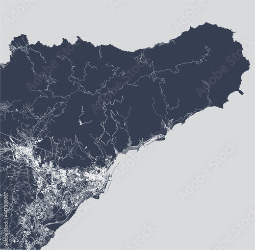 map of the city of Santa Cruz de Tenerife, Spain
