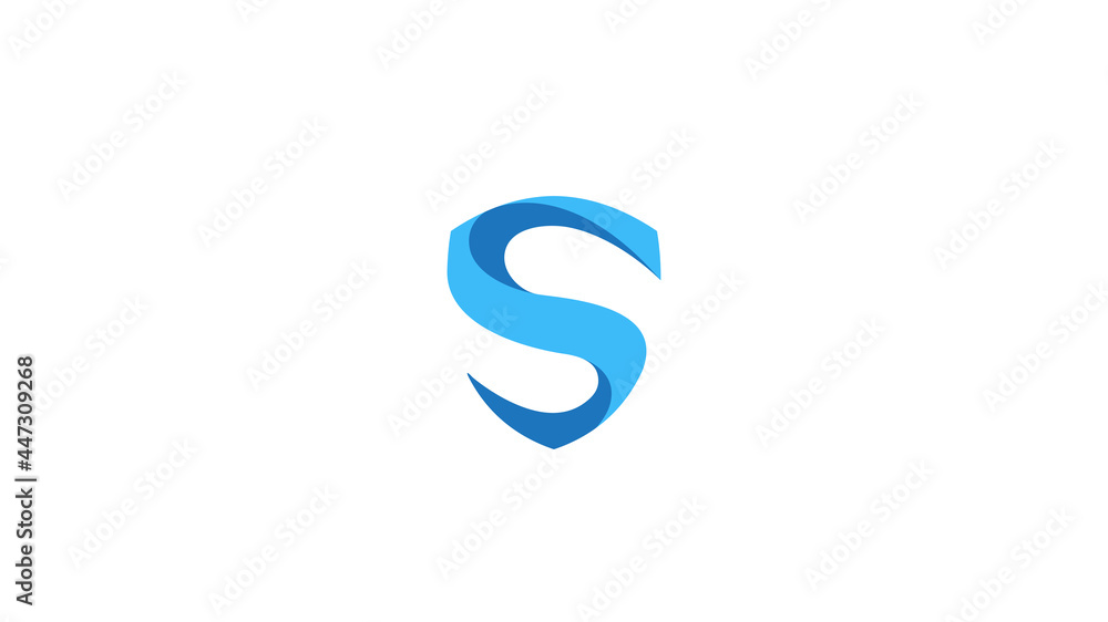 creative 3d shield s letter logo creative 3d shield s letter logo