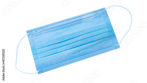 Surgical mask for cover mouth and nose on white background. Concept of protection, virus epidemic or pandemic, corona virus, covid-19 with clipping path. photo