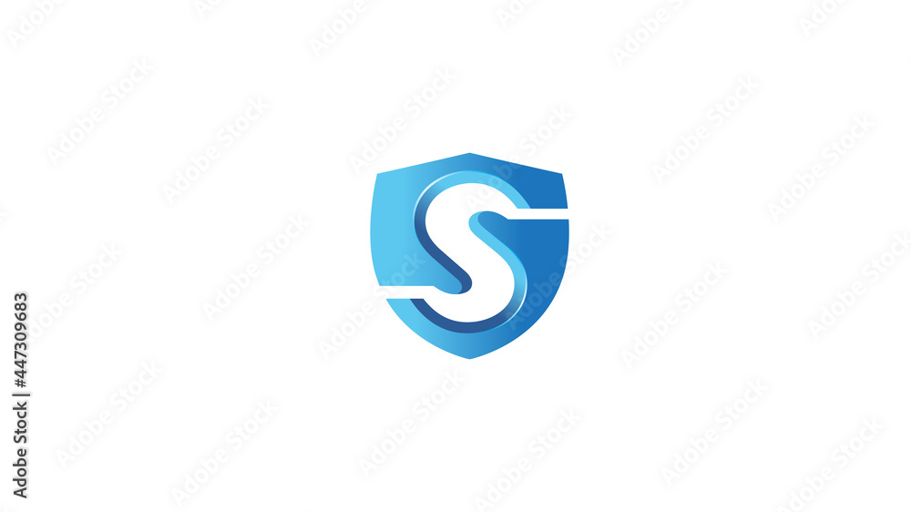 creative s alphabet shield gradient logo creative s alphabet shield gradient logo