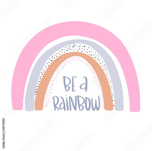 Scandinavian rainbow for children's room wall decor. 
Boho Nursery Rainbow Print For Playroom And Kids, Baby Bedrooms With Neutral Gender Colorsn rainbow  photo
