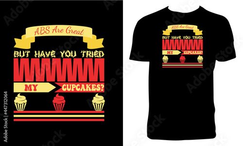 Cupcakes T Shit Design.