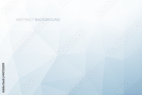 Blue polygonal abstract background. Contemporary gradient cover - geometric design