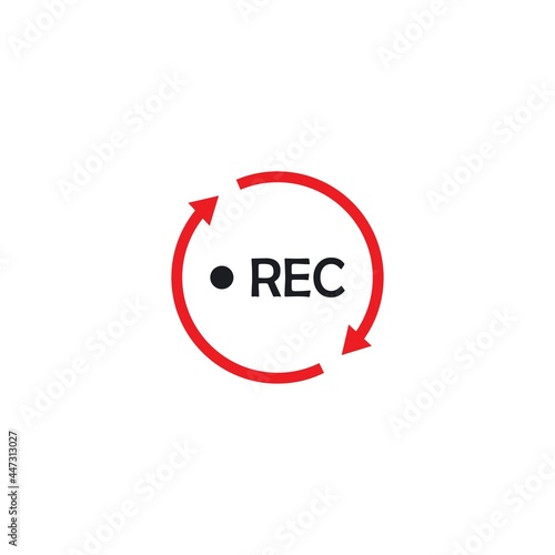 recording icon vector illustration design template