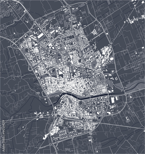 map of the city of Murcia, Spain