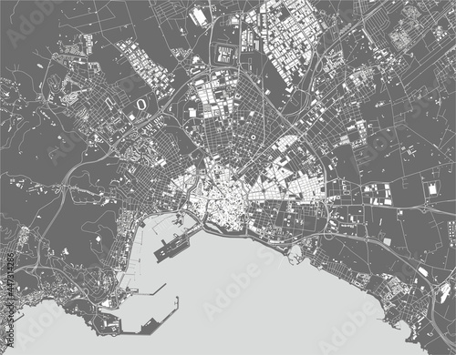 map of the city of Palma, Spain