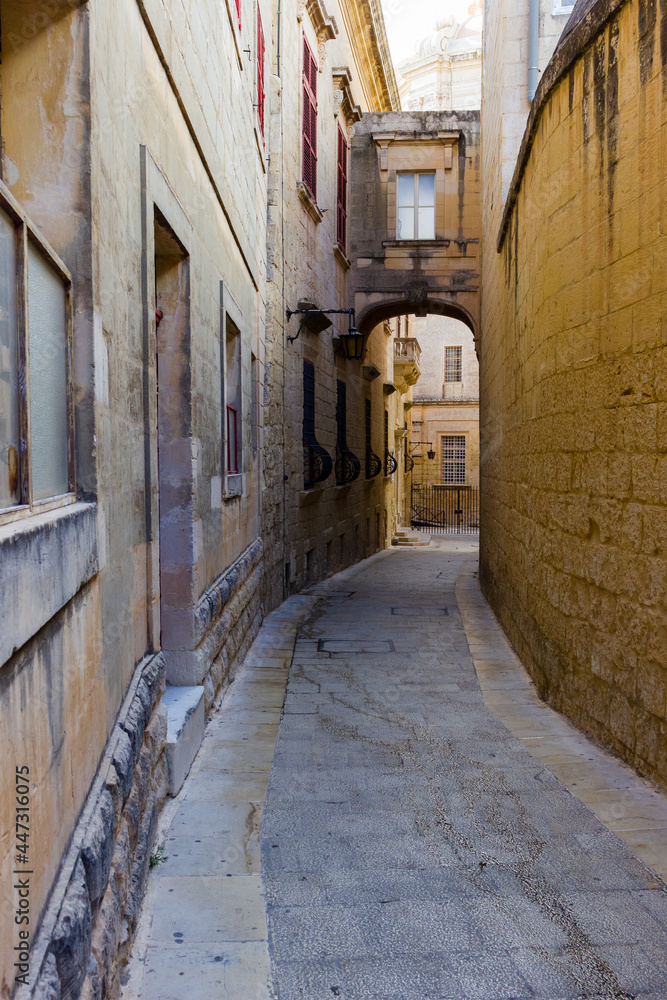 Narrow street in Mdina