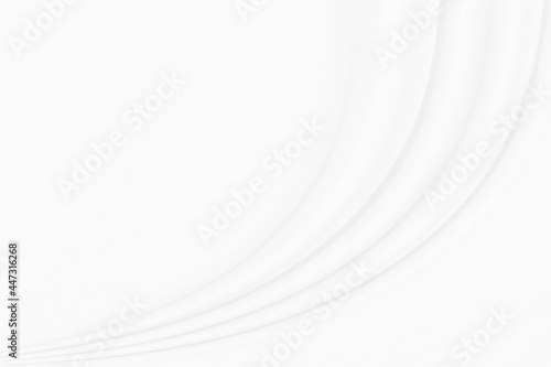 White Conton Cloth background with soft waves. © thanakit