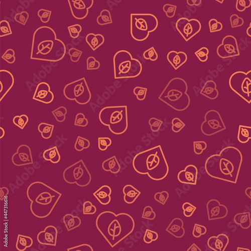 Brown line Vegan food diet icon isolated Brown line background. Organic, bio, eco symbol. Vegan, no meat, lactose free, healthy, fresh and nonviolent food. Vector