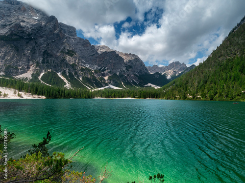 Canvastavla Pragser Wildsee,Lago di Braies,