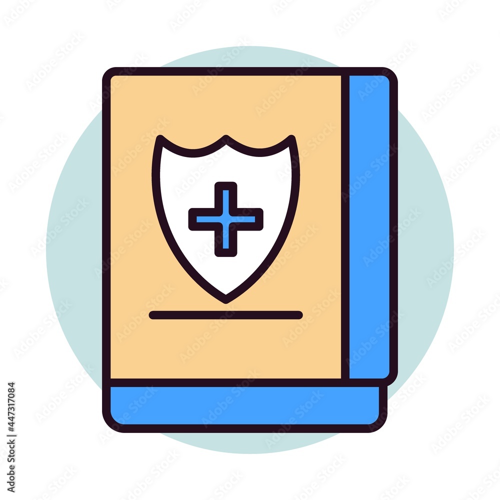 Medical Book Linear Vector Icon Design Medical Book Linear Vector Icon Design