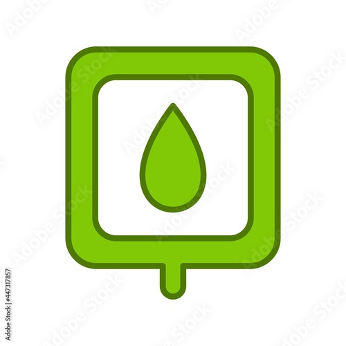 Blood Bag Linear Vector Icon Design