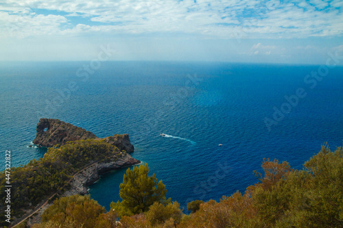 View of the sea and mountains  Mediterranean