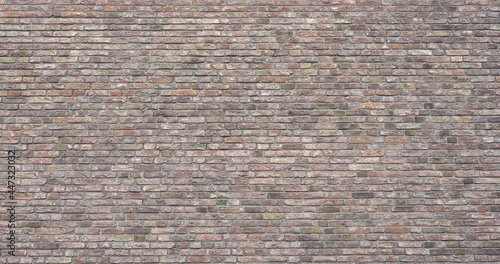 Bild auf Leinwand wide 4K dark red brick wall background