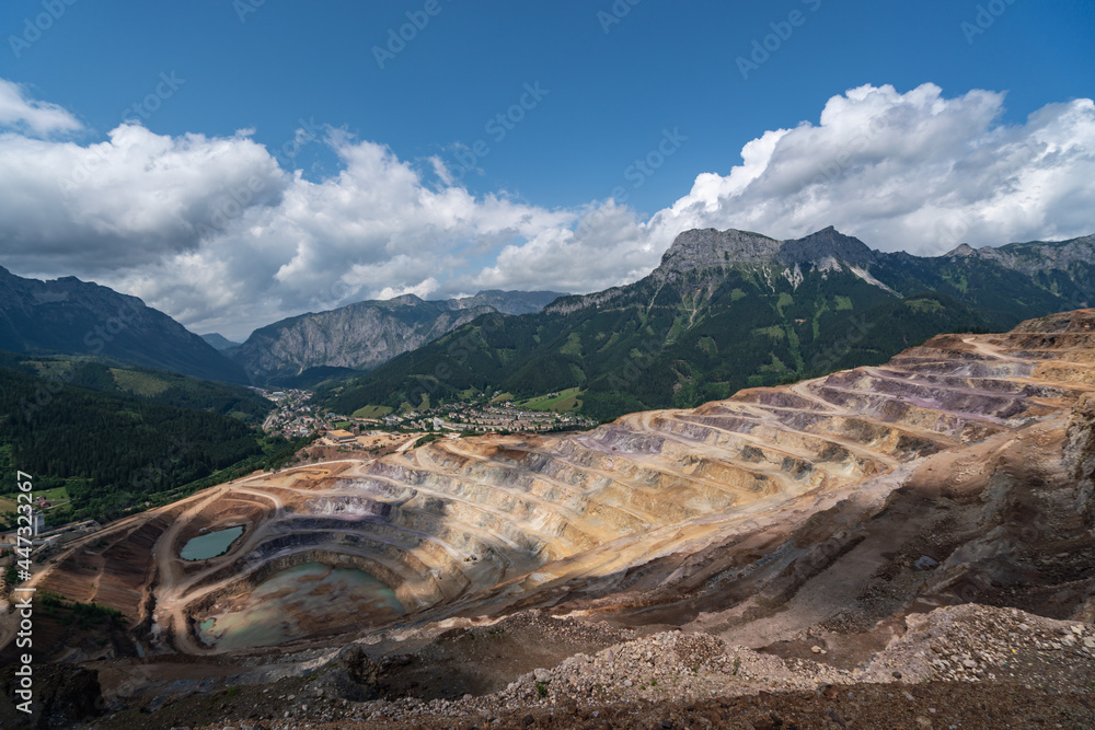 Erzberg mine in summer