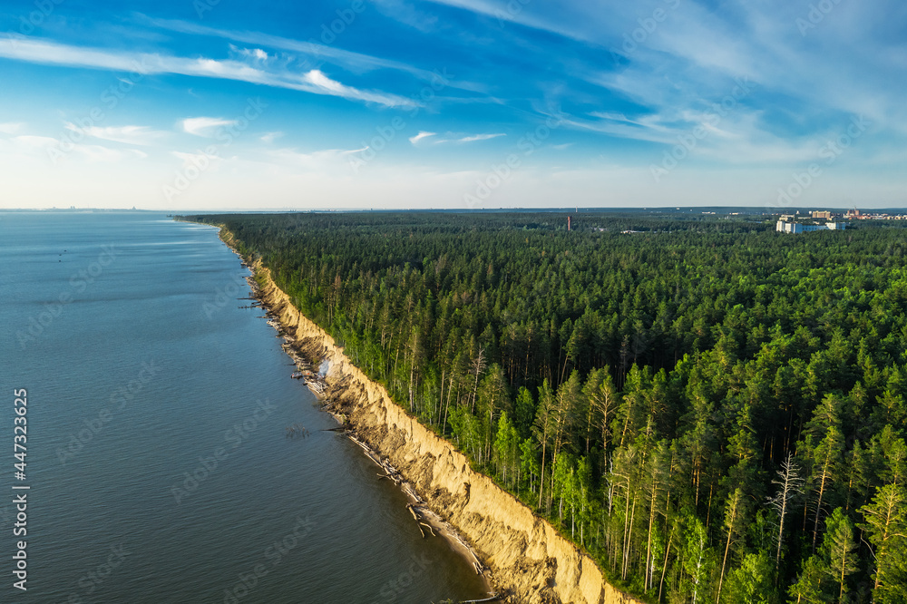 Novosibirsk Ob reservoir. Western Siberia