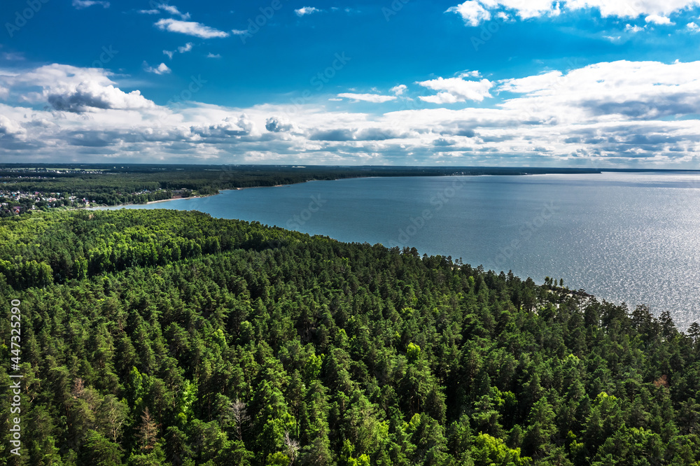 Fototapeta premium Novosibirsk Ob reservoir. Western Siberia