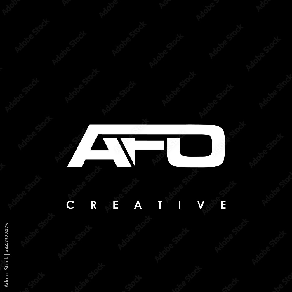 AFO Letter Initial Logo Design Template Vector Illustration AFO Letter Initial Logo Design Template Vector Illustration