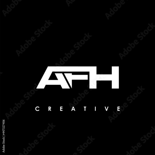 AFH Letter Initial Logo Design Template Vector Illustration