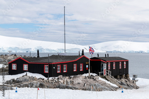 Exterior view of Port Lockroy, established as Station A in WWII Operation Tabarin, Goudier Island