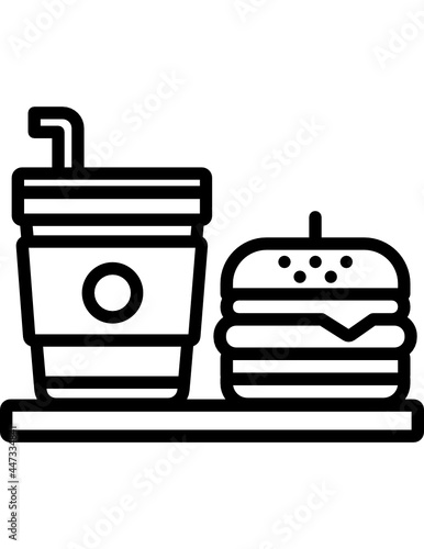 burger and coke