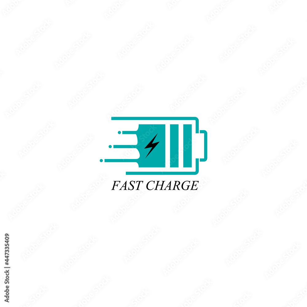 Fast Charge Battery Logo Design Vector Icon Fast Charge Battery Logo Design Vector Icon