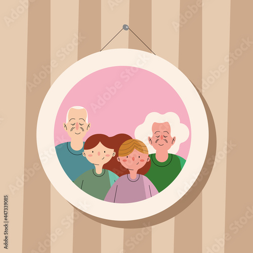 grandparents and kids picture