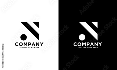 Initial Letter N Logo Template Design