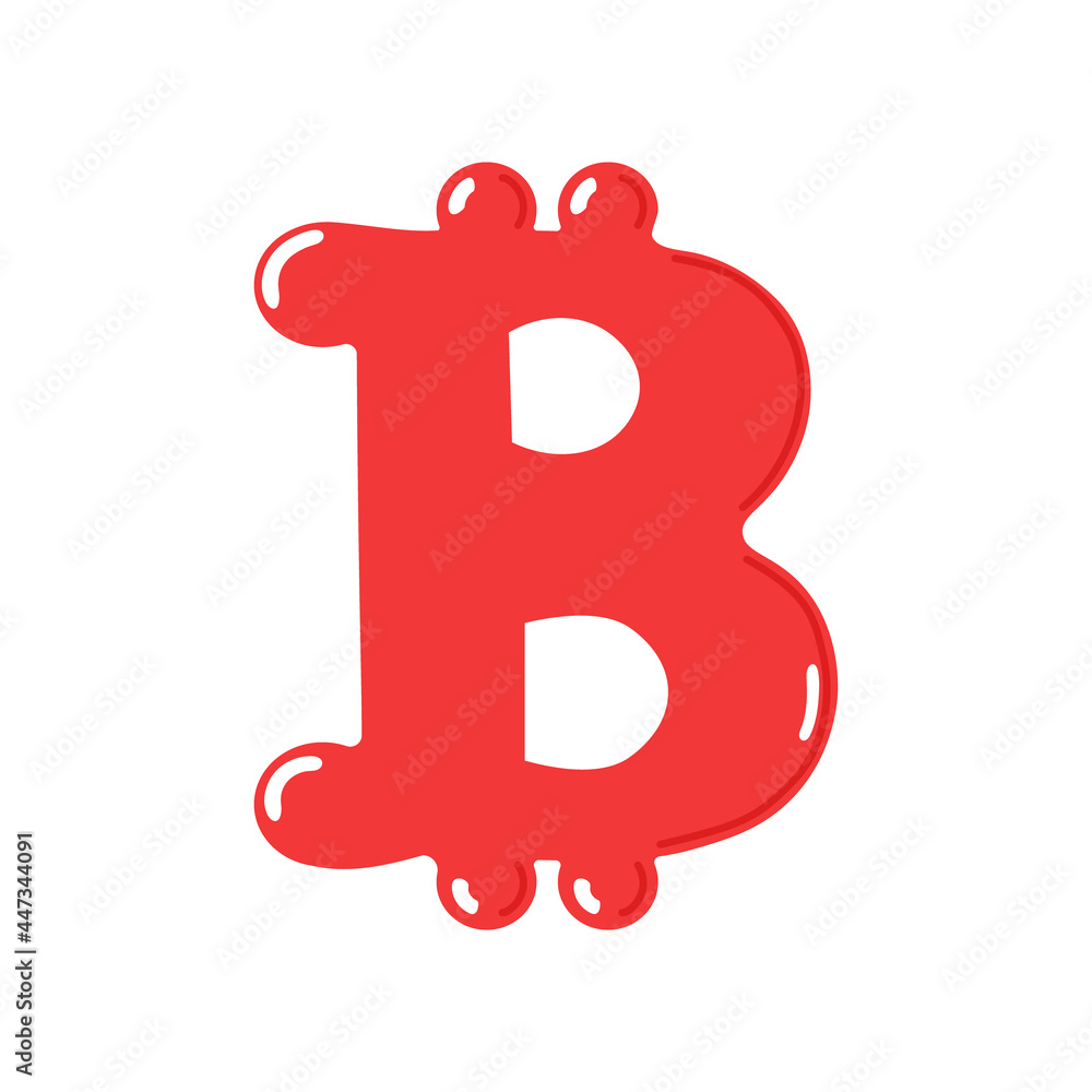 Cute bitcoin character. Vector hand drawn cartoon kawaii character illustration icon. Isolated on white background. Bitcoin concept Cute bitcoin character. Vector hand drawn cartoon kawaii character illustration icon. Isolated on white background. Bitcoin concept