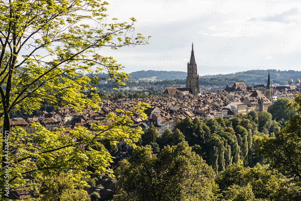 Bern von Rosengarten aus gesehen