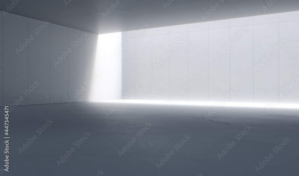 Empty space with white concrete Empty space with white concrete