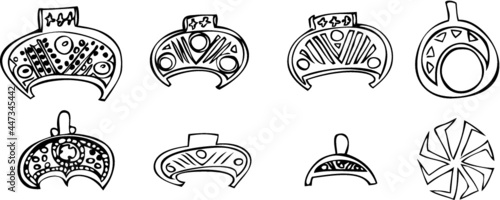Medieval women's jewelry Slavs