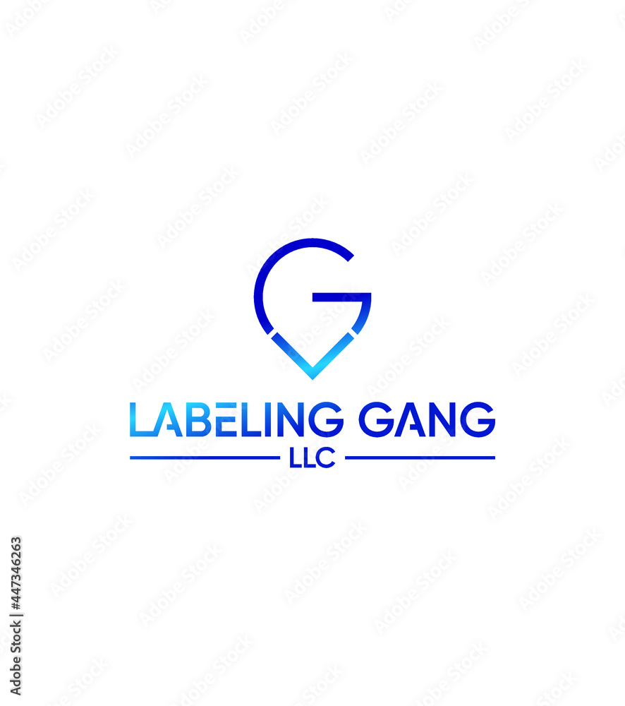 Labeling Gang creative modern vector logo template Labeling Gang creative modern vector logo template