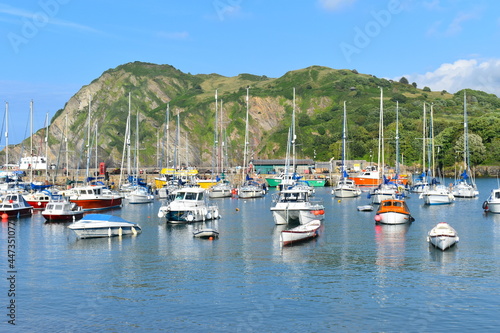 Sheltered by Lantern Hill and a breakwater Ilfracombe’s quaint harbour is dotted with boats Freshly cooked seafood followed by an ice cream with a sea view or wildlife trip attract tourists and locals photo