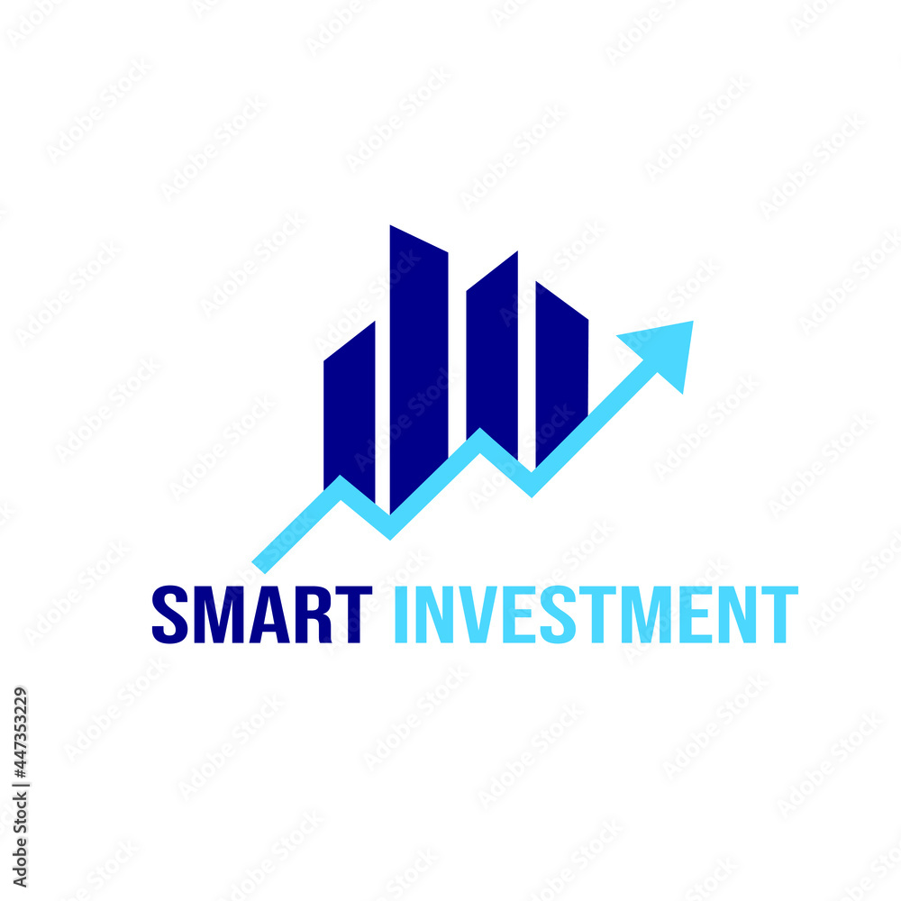 Smart Investment Logo showing growth of money. Smart Investment Logo showing growth of money.