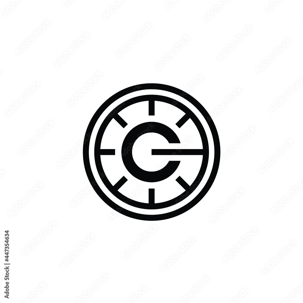 vault with letter c code lock combination safe box logo design vault with letter c code lock combination safe box logo design