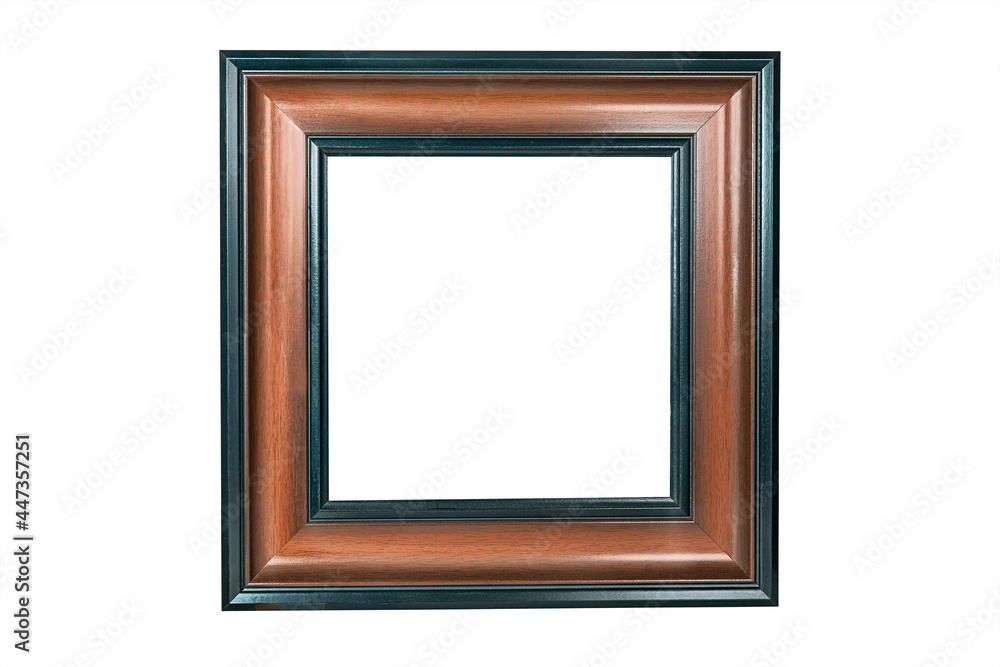 simple wooden frame for painting isolated on white background simple wooden frame for painting isolated on white background