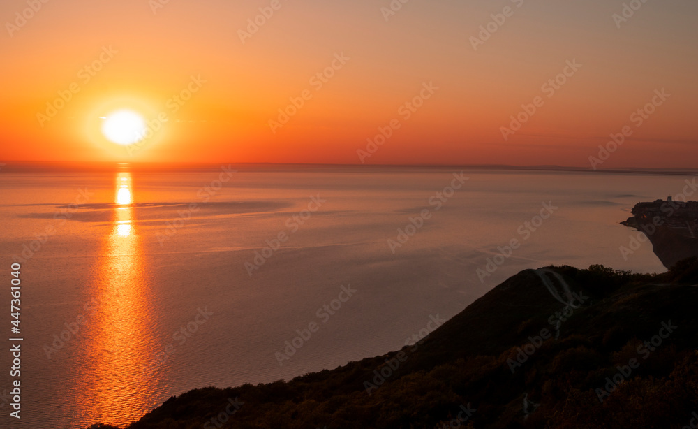 Beautiful sunset over Black Sea