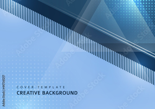 Inclined stripes and lines. Transparent overlapping triangles. Template for business presentations, app covers and website designs. Vector