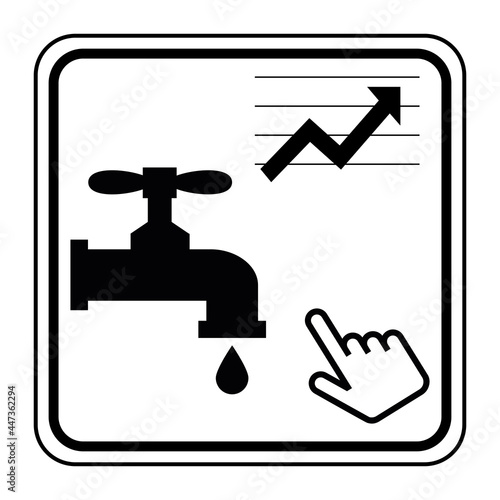 Logo consommation eau.