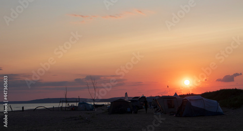 Summer camp on the beach