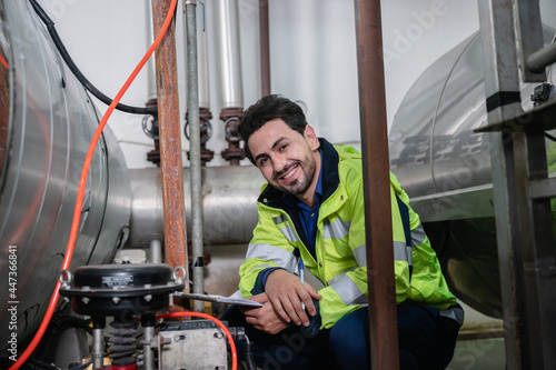 woman inspection engineer w...
