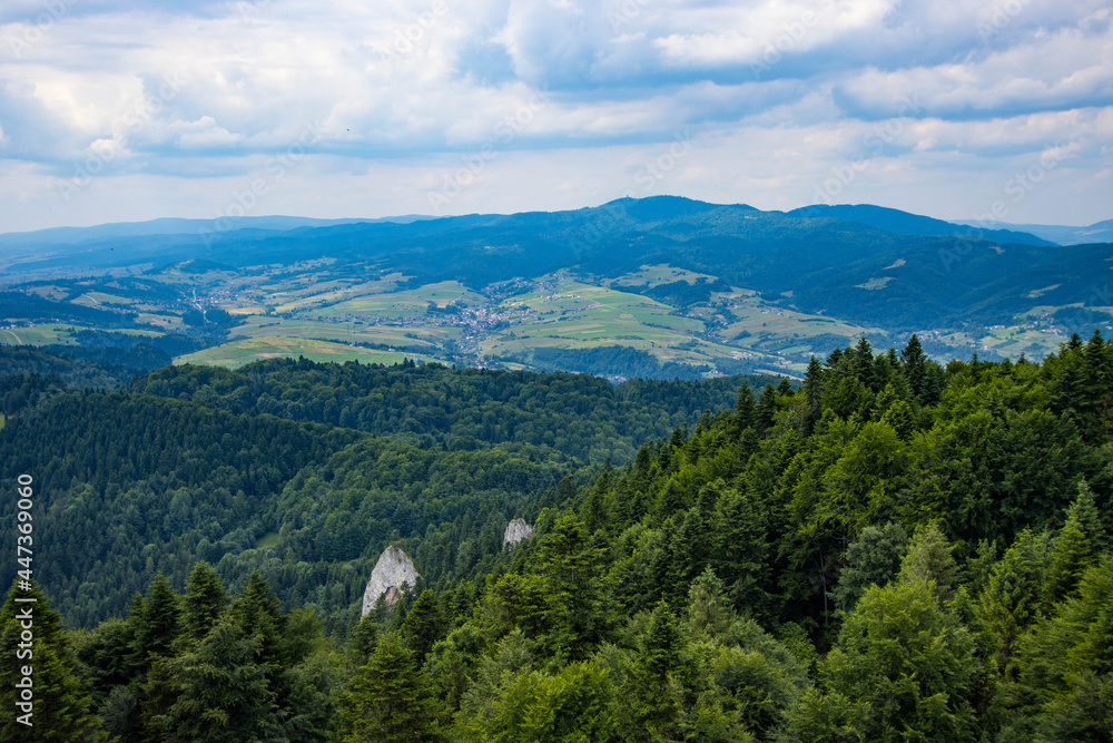 view of the mountains, Pieniny, Poland
